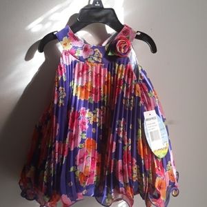 Blue & Pink Floral Dress